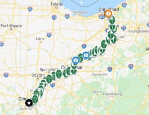Ohio to Erie Trail Map