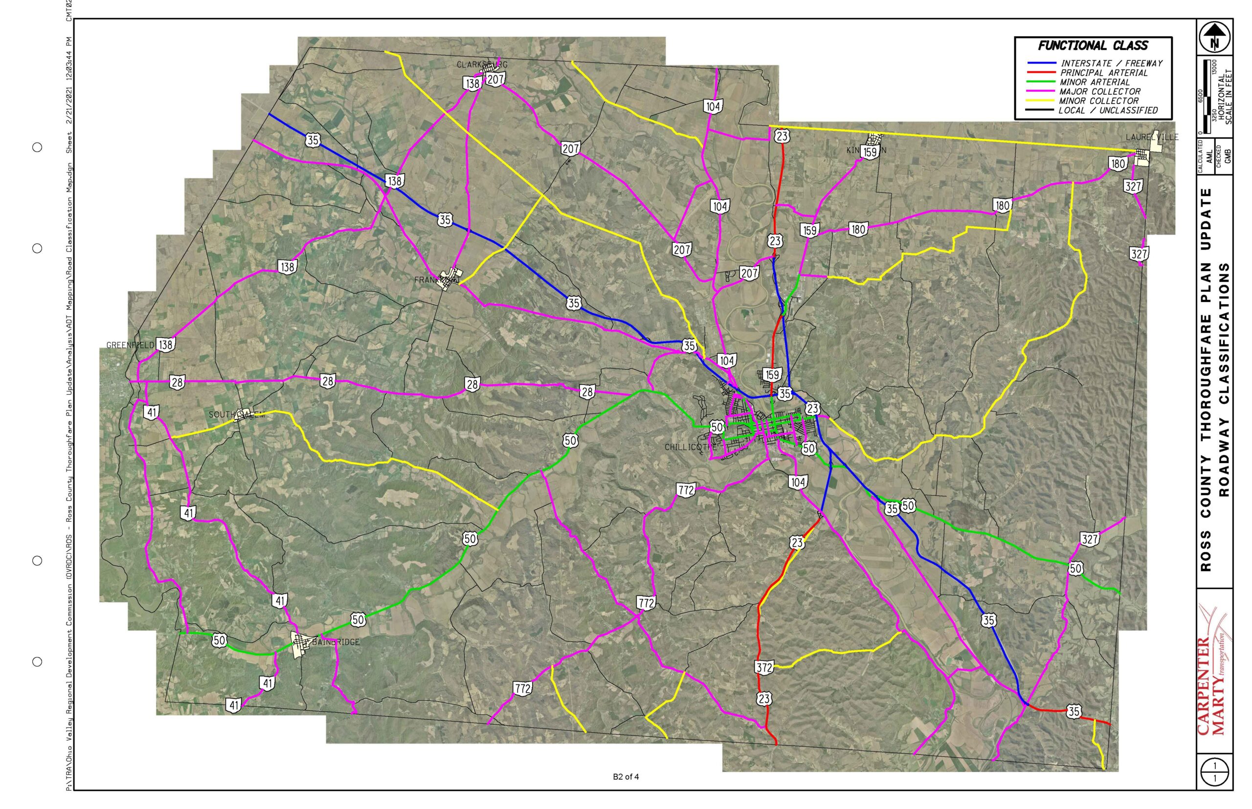 Appendix B Ross County Thoroughfare Plan Update Roadway Classifications