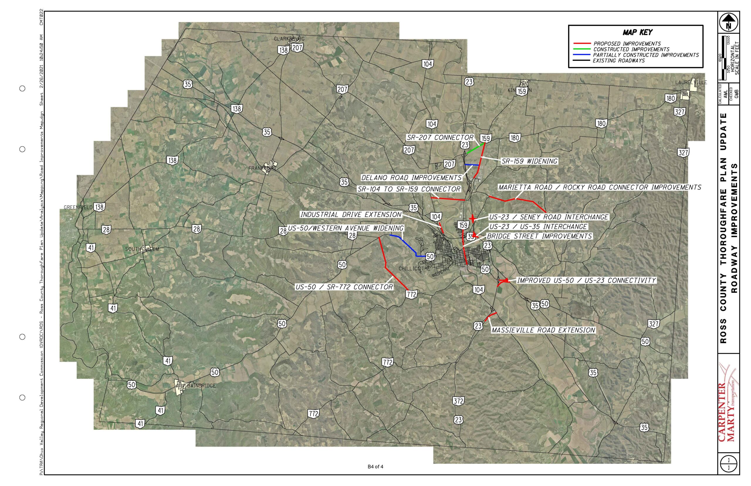 Appendix B - Ross County Thoroughfare Plan Update Roadway Improvements